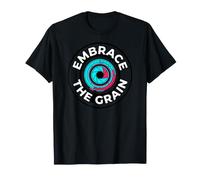 Film Photography Embrace The Grain Retro Camera Lens Maglietta