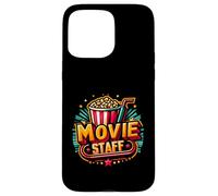 Film Staff Party Night Dietro la Scena Awesomeness Popcorn Custodia per iPhone 15 Pro Max