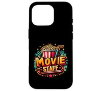 Film Staff Party Night Dietro la Scena Awesomeness Popcorn Custodia per iPhone 16 Pro