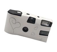 Film vintage della macchina fotografica di uso singolo di tempo 35mm con lampeggiante senza messa a fuoco richiesto per la macchina fotografica eliminabile nostalgica di momento amato di evento