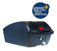 Filmer Bauletto Portapacchi 11L Hardcase Nero 49650 Box per Casco Racc.