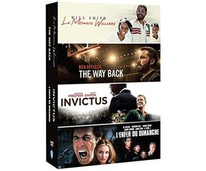 Films de sport - coffret 4 films : l'enfer du dimanche + invictus + the way back + la méthode williams