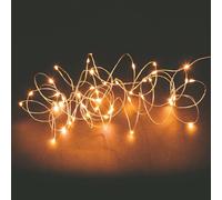 Filo 10 microled a Batteria, Bianco Caldo, Uso Interno, 1 m, Santa's House by Kooper