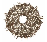 Filo 1000 led bianco caldo, 49,95 m, uso esterno, 8 giochi luce, Santa's House by Kooper