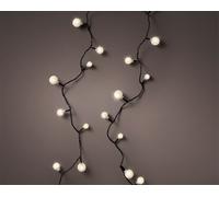 Filo 120led Cherry 3 Misure Filo Nero 900cm Bianco Caldo Da Esterno