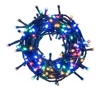 Filo 180 led multicolor 8 m, uso esterno, 8 giochi luce, Santa's House