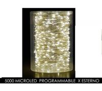 Filo 500 Microled 8 Giochi di Luce per Esterno Bianco Caldo