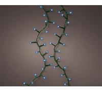 Filo 750led Twinkle Compact 16mt C/tras Ester Filo Verde-Luce Blu-8 Funzioni | L