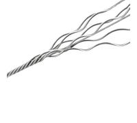 Filo Acciaio Inox 1-20M Diametro 0.3-10mm Fune metallica in acciaio inossidabile 304 1X7 7X7 7X19 Struttura cavo più morbido Cavo di sollevamento for pesca Cuscinetto(1x7 Structure,20METER_6.0MM)