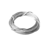 Filo Acciaio Inox 1 rotolo di filo di acciaio inossidabile 5 m/10 m 0,5-3 mm di diametro 7X7 Struttura in corda sottile cavo di sollevamento da pesca più morbido(1.5mmx5M)