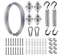 Filo Acciaio Inox, Cavetto Acciaio Sole ombreggiatura a baldacchino a da tenda per installazione accessorio set catene a filo pesante Turnbuckle snap gancio a vite moschettone
