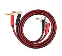 Filo Altoparlante in Rame Puro Hifi, Tappo Banana Ad Angolo Retto, Cavo Altoparlante 200, Cavo Altoparlante Nero Rosso per Decorazione Domestica, Sala Conferenze e Luogo (1 m)