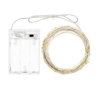 LOTTI Catena 10 MT 100 MICROLED Bianco Caldo A Batteria