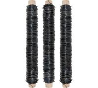 Filo avvolgente nero | 0,65 mm, rotolo da 38 m | durevole, sicuro e facile da maneggiare | ideale per giardino, artigianato, floristica e bambini | Filo di legatura versatile