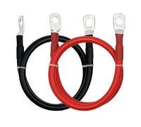 filo， Cavo for batteria solare rosso e nero 8 6 4 2 0 AWG di prolunga alimentazione collegamento automobilistico in rame stagnato(6 AWG,100CM)