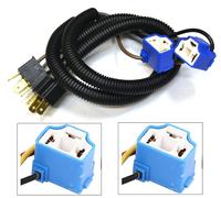 Filo Ceramica 9003 HB2 H4 Due Bardatura Testa Luce Adattatore Ricambio Plug Play