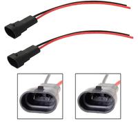 Filo Codino Maschile 9006 HB4 Due Bardatura Testa Luce Ricambio Connettore Spina