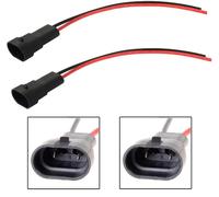 Filo Codino Maschile H10 9145 Due Bardatura Nebbia Luce Ricambio Presa Connector