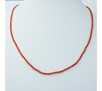 FILO COLLANA di CORALLO 2 mm - LUNGHEZZA 40 cm