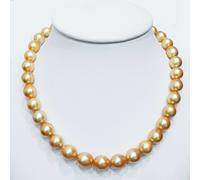 Filo COLLANA PERLE AUSTRALIA GOLD Misura da 10 a 13,7 mm Lunghezza 42 cm
