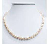 Filo COLLANA PERLE BIWA SALMONE Misura 5 mm Lunghezza 40 cm