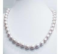 Filo COLLANA PERLE OVALI BIWA ROSA Misura da 11 a 12 mm Lunghezza 40 cm