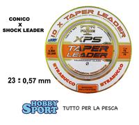 FILO CONICO XPS TAPER LEADER 0,23 - 0,67 NEUTRO SURFCASTING TRABUCCO 10 X 15 MT