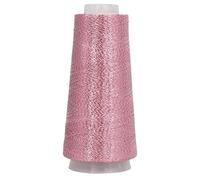 Filo da cucito bifacciale ultra fine tinto in oro e argento da 100 g - Poliestere ad alta resistenza for progetti di artigianato e cucito domestico(Darkpink)