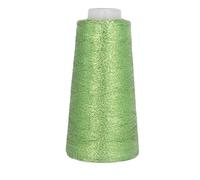 Filo da cucito bifacciale ultra fine tinto in oro e argento da 100 g - Poliestere ad alta resistenza for progetti di artigianato e cucito domestico(YellowGreen)