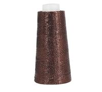 Filo da cucito bifacciale ultra fine tinto in oro e argento da 100 g - Poliestere ad alta resistenza for progetti di artigianato e cucito domestico(Coffee)