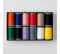 Filo da cucito colorato Serger - 10 coni di filo da 450 m ogni rocchetto, clip da cucito, materiali per trapuntatura, macchine da cucire per principianti e fili per macchine da cucire resistenti (12