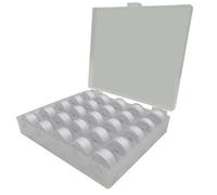 Filo da cucito, filo bianco preavvolto bobina, 25 pezzi filo bianco cucito, accessori per cucire cantante, come fratello……