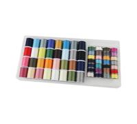 Filo da cucito, filo in poliestere per cucire, colori misti 32 carico superiore 28 filo da cucire carico inferiore - Quilting filato lavorato a maglia a mano accessori per ricamo per mamma, nonna