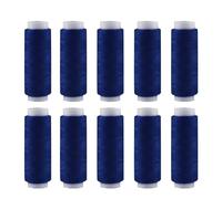 Filo da cucito in poliestere, 10 pezzi, lunghezza 181 m, colore blu navy, per ricamo/tutti gli scopi di cucito a mano e a macchina
