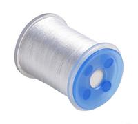 Filo da pesca a mosca in nylon fluorescente 70D, lunghezza 100 m, materiale per il corpo della mosca per l'applicazione di ami da pesca a mosca e supporto per bobina (bianco)