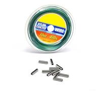 Filo da pesca in acciaio inossidabile, 10 m, 18,1 kg, a prova di morso, con 12 manicotti a crimpare per esche in acqua salata e pesca a traina