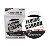 Filo da pesca in fluorocarbonio, 300 m, trasparente, invisibile, per pesca alla carpa, in acqua salata, per appendere, artigianato, pesca (0,3 mm)