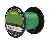 Filo da Pesca Intrecciato 4 Fili 500m Verde - Ultra Resistente, Zero Stretch, Ideale per Pesca in Mare e Acque Dolci (0,8)