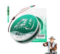 Filo da pesca intrecciato, super resistente, in polietilene, resistente all'abrasione, non si allunga, non sbiadisce, per canne da lancio, uomini e pescatori