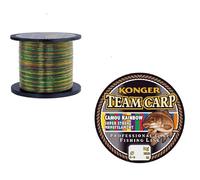 Filo da pesca Konger Team Carp Camou Rainbow, bobina da 600 m, monofilo per carpa (0,30 mm/11,30 kg)