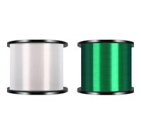 Filo Da Pesca Linea Di Pesca In Nylon Monofilamento Da 1000M 2 Pezzi Linea Di Nylon Super Resistente Linea Principale Invisibile Accessori For La Pesca In Acqua Salata(White Green,0.235mm-2.0)