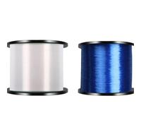 Filo Da Pesca Linea Di Pesca In Nylon Monofilamento Da 1000M 2 Pezzi Linea Di Nylon Super Resistente Linea Principale Invisibile Accessori For La Pesca In Acqua Salata(White Blue,0.370mm-5.0)