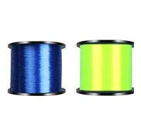 Filo Da Pesca Linea Di Pesca In Nylon Monofilamento Da 1000M 2 Pezzi Linea Di Nylon Super Resistente Linea Principale Invisibile Accessori For La Pesca In Acqua Salata(Blue Yellow,0.235mm-2.0)