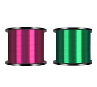 Filo da Pesca Linea Di Pesca In Nylon Monofilamento Da 1000M 2 Pezzi Super Resistente Principale Invisibile Accessori For La In Acqua Salata per Decorazioni Sospese(Red Green,0.128mm-0.6)