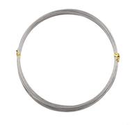 Filo da pesca per acqua salata con struttura in acciaio inossidabile 7 x 7, resistente ai morsi e flessibile, resistenza multipla per test da 2,3 kg a 4,5 kg (18,1 kg)