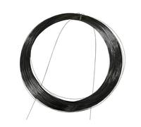 Filo da pesca super elastico in nitinolo memory di 5 m, filo di acciaio al nichel, lega di titanio nero, 0,1-1,8 mm, con filamento iperelastico (0,4 x 5 m)