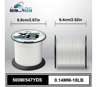 Filo da pesca super resistente disponibile in 328 iarde, 547 iarde, 300 , con un design multifilamento PE a 8 che all'abrasione, per lunghi e fluidi a distanza con da 12, 25, 40, 60 e 80 libbre