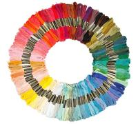 Filo da Ricamo 100 pz Colori Misti Filo da Ricamo di Cotone for Cucire Matasse Mestiere Punto Croce Interdentale Kit Linea Strumenti Fai da Te Fare Braccialetti
