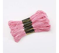 Filo da Ricamo 5 pz/Lotto Simili Punto Croce Filo da Ricamo in Cotone Interdentale Matasse for Cucire Mestiere(Pink)