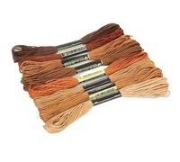 Filo da Ricamo 8PCS Filo for Punto Croce da Ricamo Arcobaleno Colore for Forniture for Principianti Kit for La Produzione di Filati 7.5M(14)